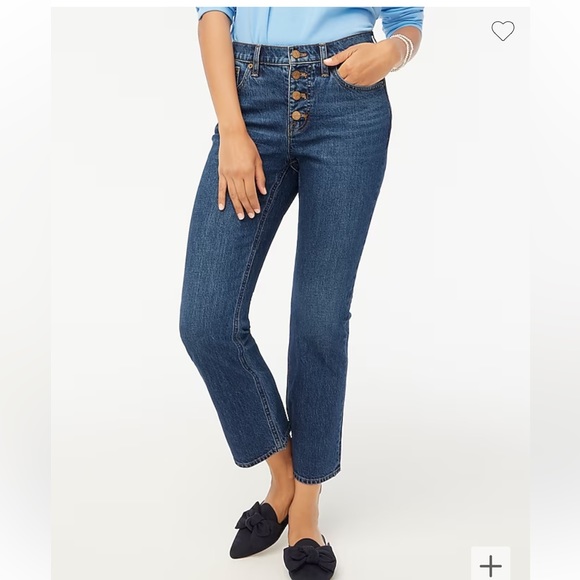 J. Crew Mid Rise Flare Crop Jeans - Picture 10 of 11